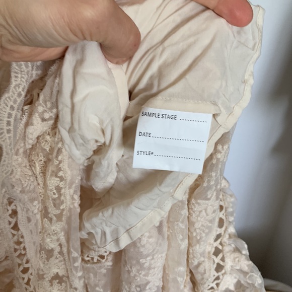 Spell sample Le gauze lace tiered skirt Small - Picture 7 of 11